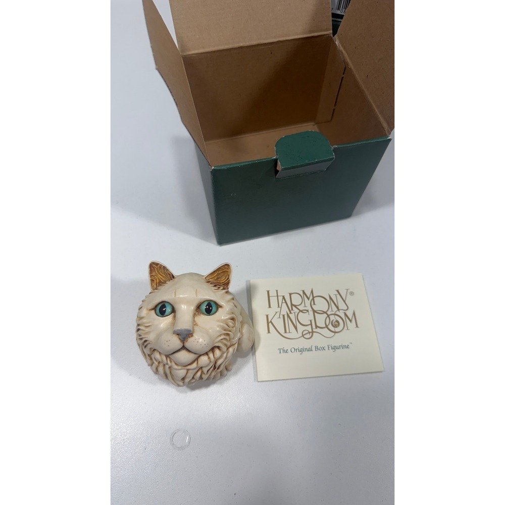 Harmony Kingdom Fat Cats Meow Box Figurine Signed Peter Calvesbert England
